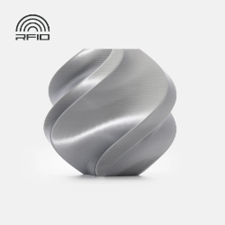 Bambu Lab - PLA Silk+ - Silver - with Bambu Reusable Spool - 1KG