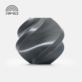 Bambu Lab - PLA Silk+ - Titan Gray - with Bambu Reusable Spool - 1KG 3D printing filament,PLA filament,sparkling filament,Bambu Lab, titan gray filament,high impact strength