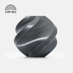 Bambu Lab - PLA Silk+ - Titan Gray - with Bambu Reusable Spool - 1KG