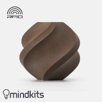 Bambu Lab PLA Wood - Black Walnut - with Bambu Reusable Spool 1KG 3D Printing,PLA Wood Filament,Bambu Lab, Black Walnut Colour,Reusable Spool,High Quality