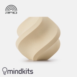 Bambu Lab PLA Wood - White Oak - with Bambu Reusable Spool 1KG 3D Printing,PLA Wood Filament,Bambu Lab,White OakColour,Reusable Spool,High Quality