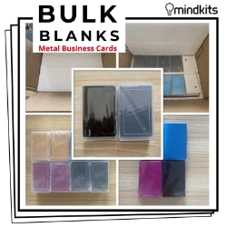 Bulk Blanks Matte Black Business Cards 0.2mm 50pc - AL-BB-8685002-MB-M