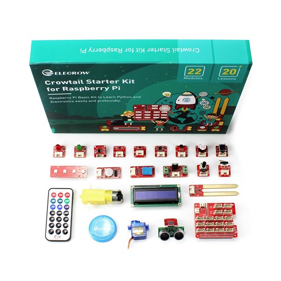 Crowtail Starter Kit for Raspberry Pi - EL-SER0001P