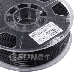 ESUN - PET filament, 1.75mm, Solid Black, 1kg/roll - ESUN-PET175SB1