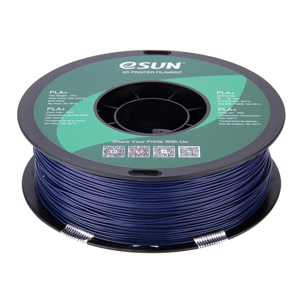 ESUN - PLA+ filament, 1.75mm, Dark Blue, 1kg/roll
