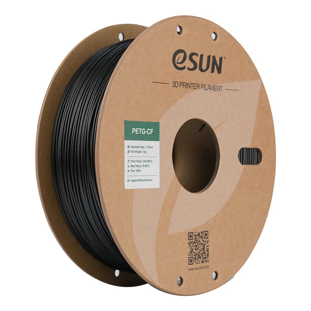 ESUN - ePETG-CF filament, 1.75mm, Black, 1kg/roll