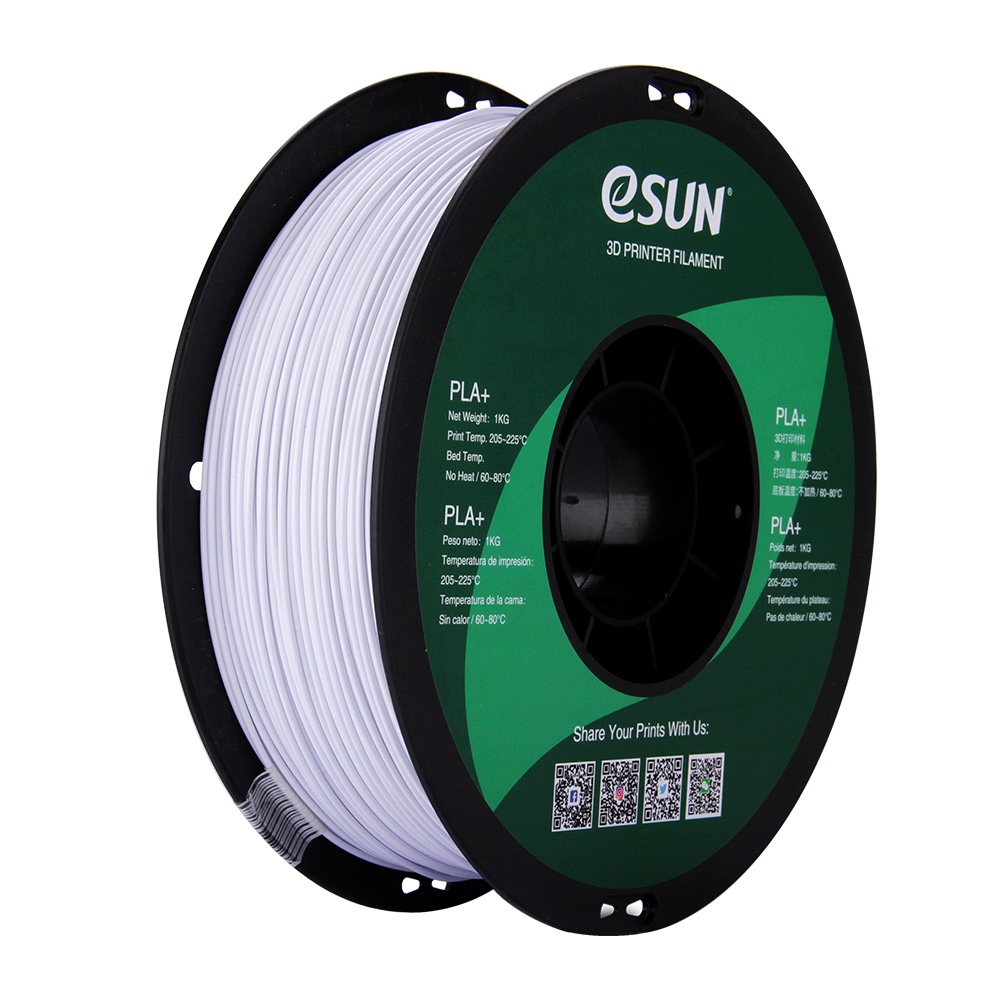 ESUN - ePLA+HS filament, 1.75mm, Cold White, 1kg/roll