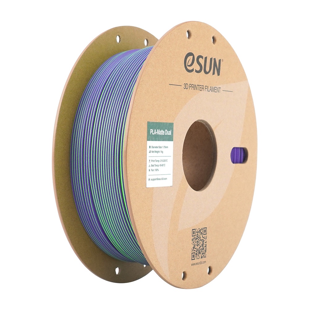 ESUN - ePLA-Matte filament, 1.75mm, Green Purple, 1kg/roll