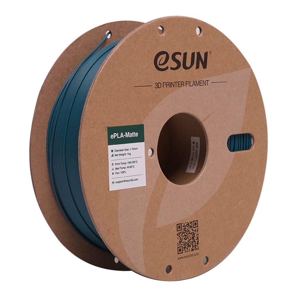 ESUN-ePLA-Matte filament, 1.75mm, Morandi Green, 1kg/roll