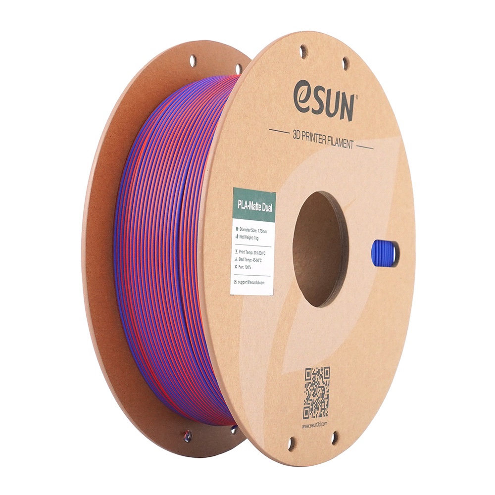 ESUN - ePLA-Matte filament, 1.75mm, Red Blue, 1kg/roll