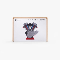 Bambu Lab Engine Model Components Kit 005 education,STEM,mechanical engineering,3D printing,hobby kit,hands-on learning