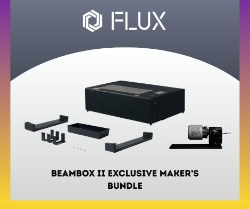 FLUX Beambox II Exclusive Makers Bundle flux beambox ii,flux beambox ii 55w,flux beambox review,flux beambox ii 55w desktop co2 laser cutter,beambox II rotary chuck,beambox II extension pocket