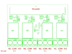 Four Channel Relay for Micro: bit - EL-DTS04012R