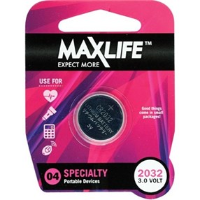 Maxlife CR2032 Lithium Button Cell Battery