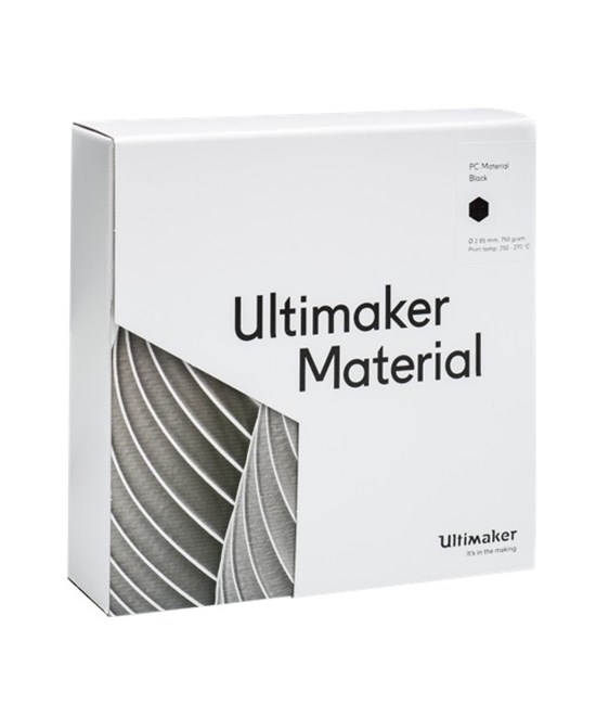 Ultimaker PCA Black 750g Spool - 2.85mm (3.0mm Compatible) - UM-1641