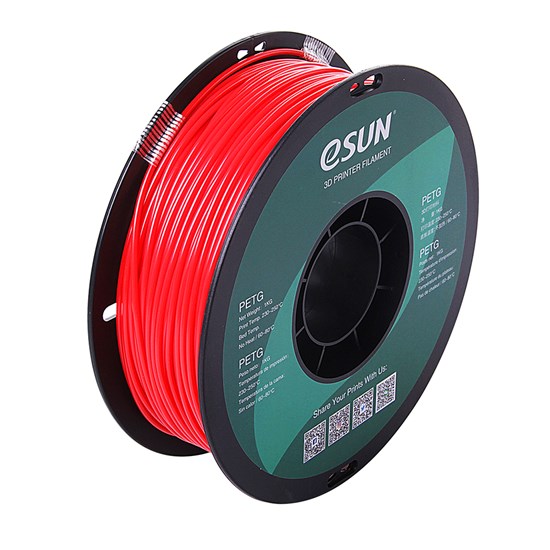 PETG filament, 2.85mm (3.0mm Compatible), Solid Red, 1kg/spool - MK-PET300Red