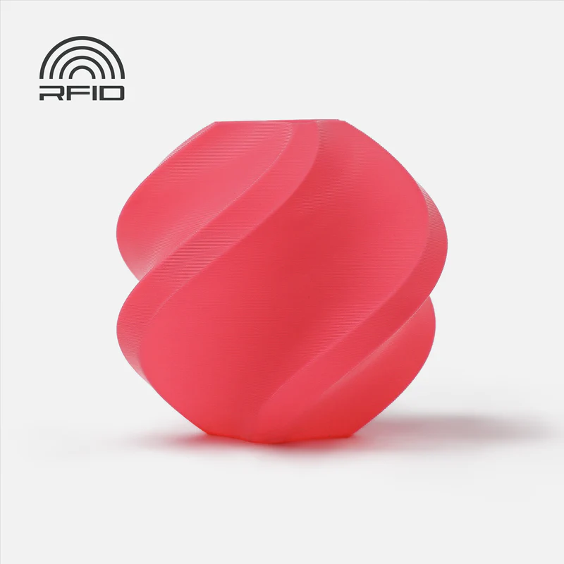 Bambu Lab - PLA Basic Pink with Bambu Reusable Spool - 1KG