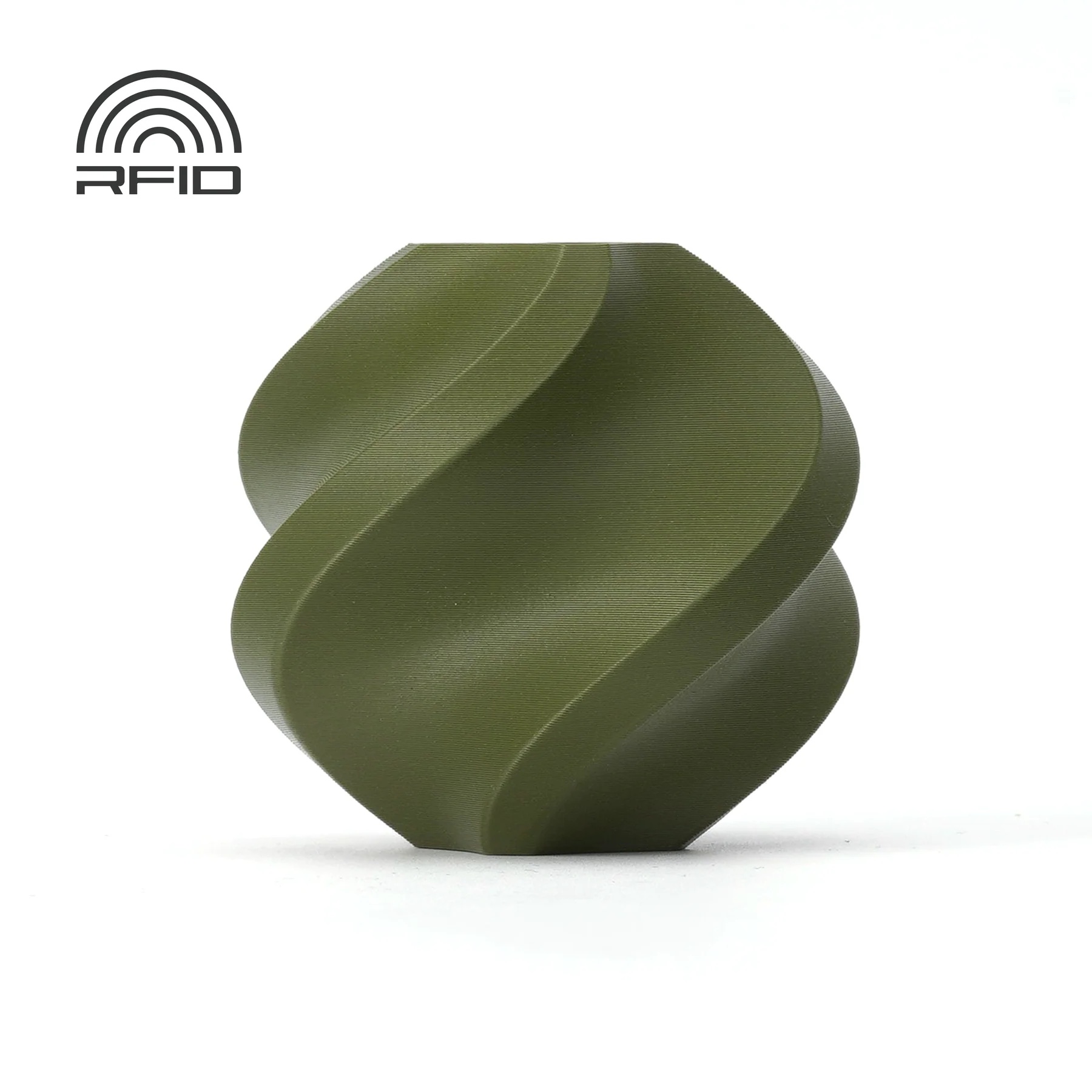 Bambu Lab - PLA Matte Dark Green with Bambu Reusable Spool - 1KG