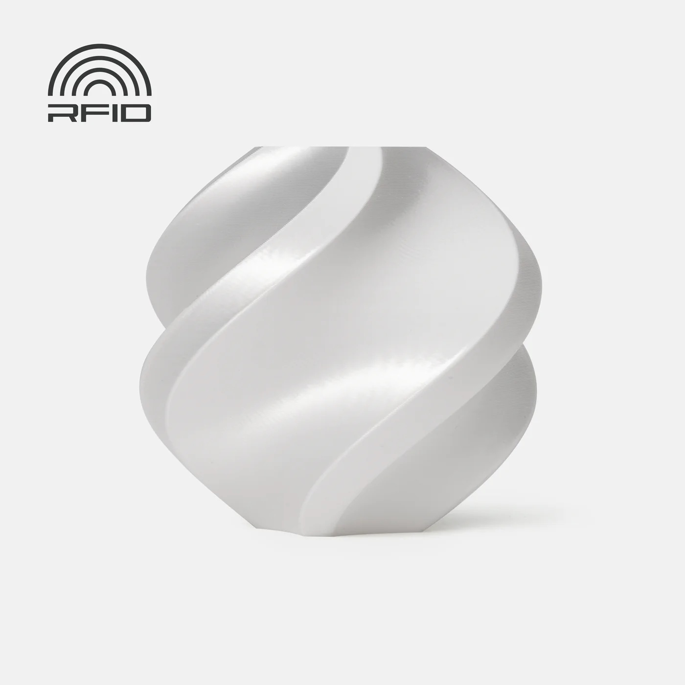 Bambu Lab - PLA Silk White with Bambu Reusable Spool - 1KG