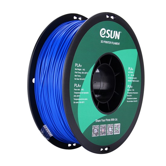 PLA+ filament, 1.75mm, Blue, 1kg/spool - MK-PLA175BE