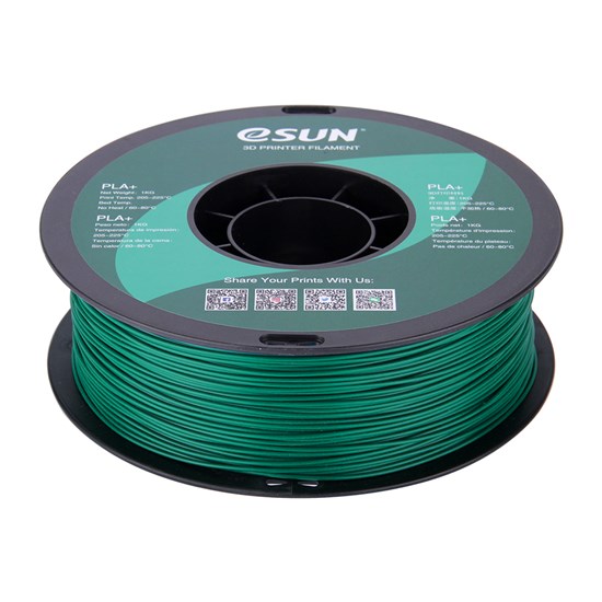 PLA+ filament, 1.75mm, Green, 1kg/spool - MK-PLA175GN
