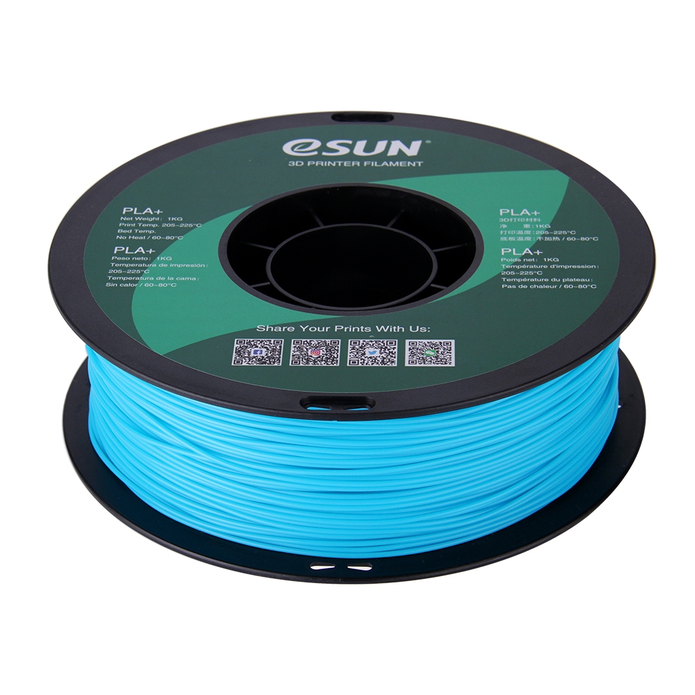 ESUN - PLA+ filament, 1.75mm, Light Blue, 1kg/roll