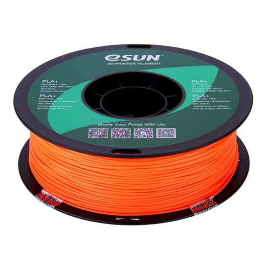 PLA+ filament, 1.75mm, Orange, 1kg/spool - MK-PLA175OR
