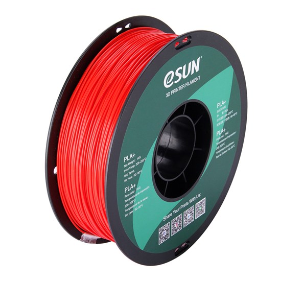 PLA+ filament, 1.75mm, Red, 1kg/spool - MK-PLA175RE