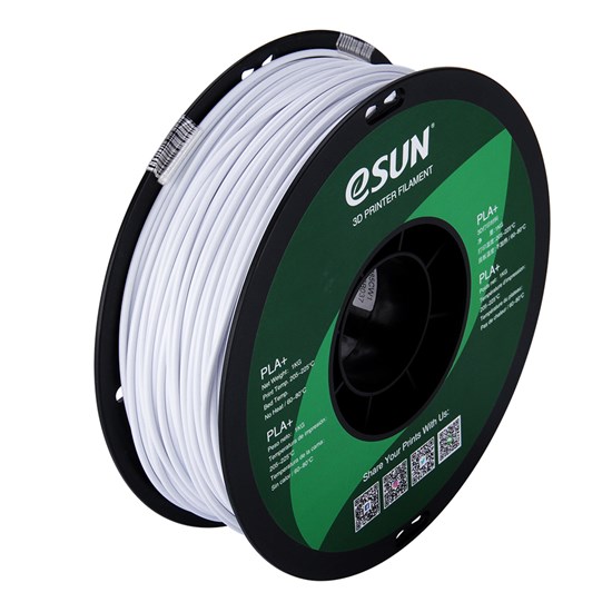 PLA+ filament, 2.85mm (3.0mm Compatible), Cold White, 1kg/spool  - MK-PLA300CWH