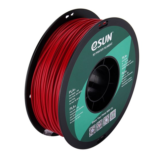 PLA+ filament, 2.85mm (3.0mm Compatible), Fire Engine Red, 1kg/spool - MK-PLA300FER