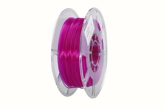 PLA+ filament, 2.85mm (3.0mm Compatible), Glass Purple, 1kg/spool - MK-PLA300GLPU