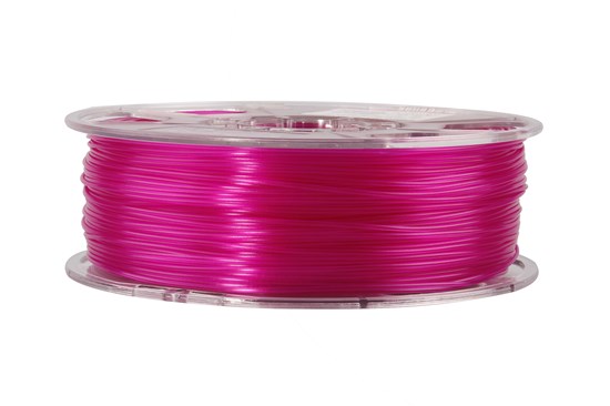 PLA+ filament, 2.85mm (3.0mm Compatible), Glass Purple, 1kg/spool - MK-PLA300GLPU