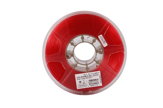 PLA+ filament, 2.85mm (3.0mm Compatible), Glass Watermelon Red, 1kg/spool - MK-PLA300GLWTRD