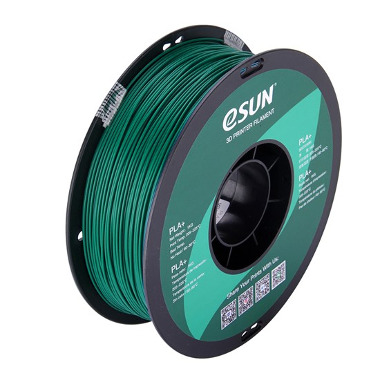 PLA+ filament, 2.85mm (3.0mm Compatible), Green, 1kg/spool - MK-PLA300GN