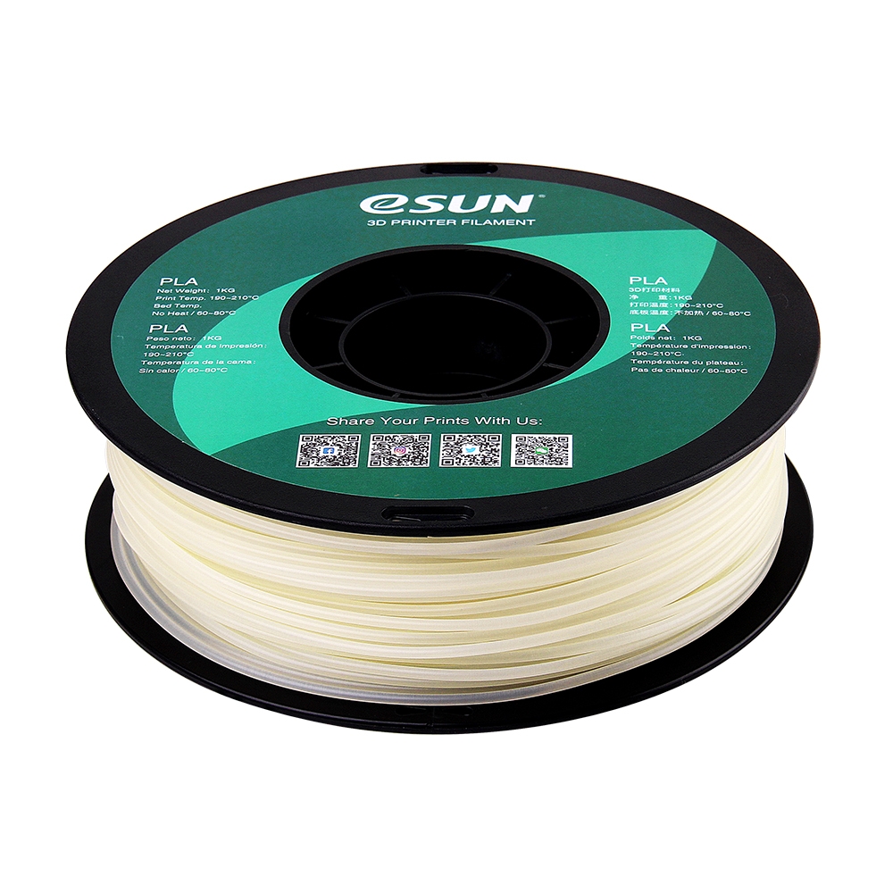 ESUN - PLA filament, 2.85mm (3.0mm Compatible), Natural, 1kg/spool