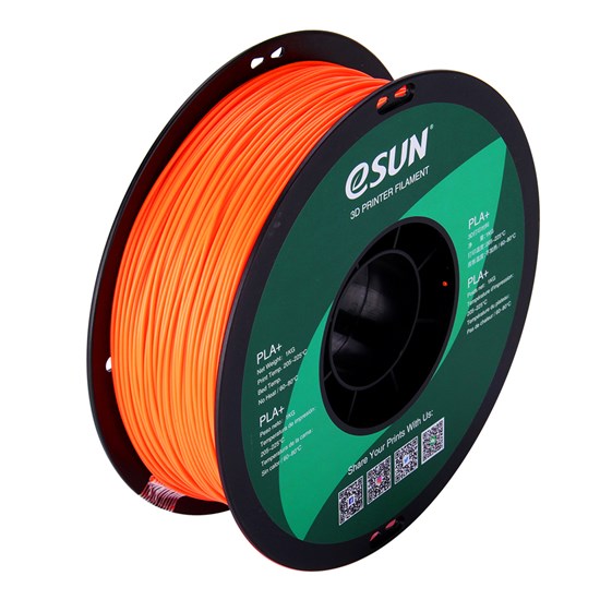 PLA+ filament, 2.85mm (3.0mm Compatible), Orange, 1kg/spool - MK-PLA300OR