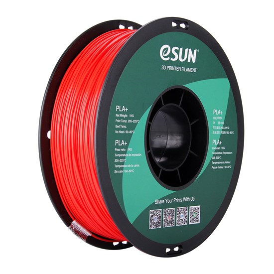 PLA+ filament, 2.85mm (3.0mm Compatible), Red, 1kg/spool - MK-PLA300RE
