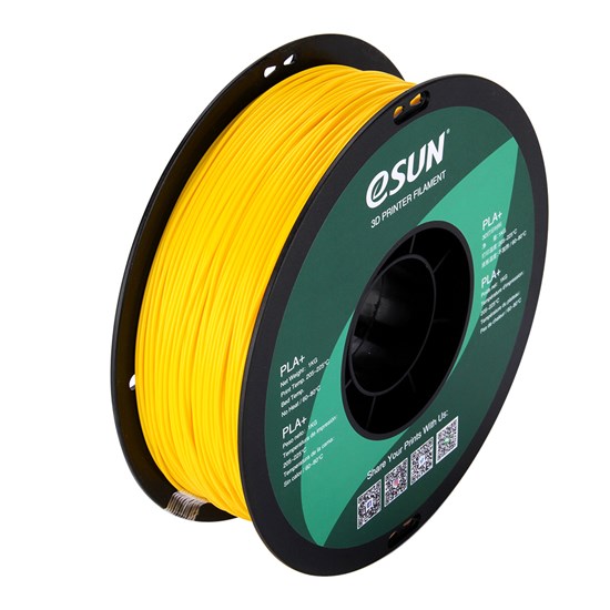 PLA+ filament, 2.85mm (3.0mm Compatible), Yellow, 1kg/spool  - MK-PLA300YE
