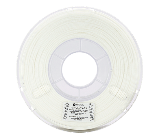 Polylite ABS White 1.75mm Filament 1Kg - POLY-WHT175ABS