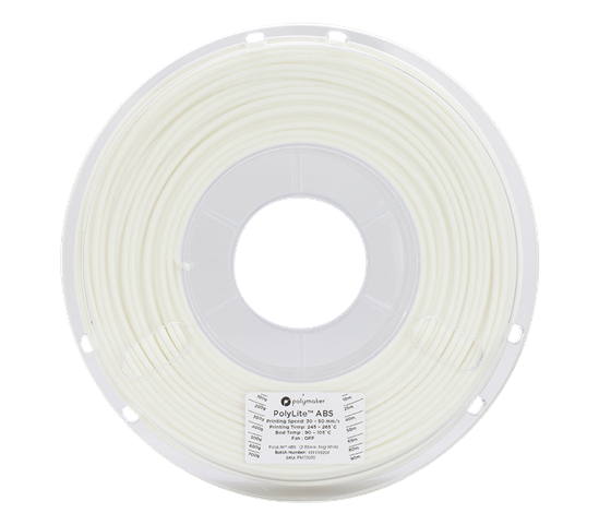 Polylite ABS White 2.85mm Filament 1Kg - POLY-WHT285ABS