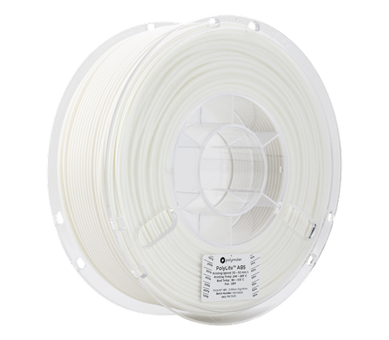 Polylite ABS White 2.85mm Filament 1Kg - POLY-WHT285ABS