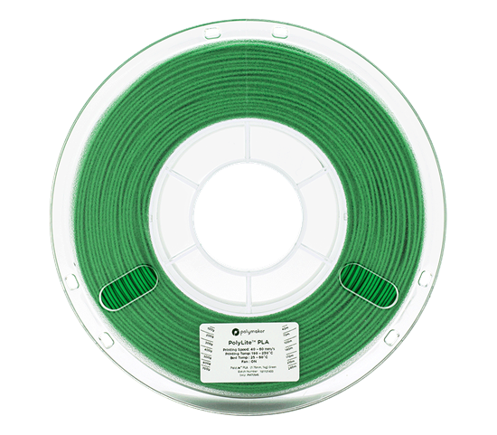 Polylite PLA Green 1.75mm Filament 1Kg - POLY-GRE175