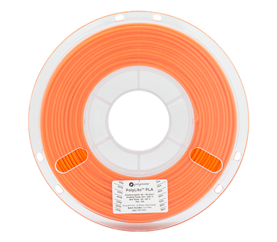 Polylite PLA Orange 2.85mm Filament 1Kg - POLY-ORA285