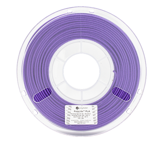 Polylite PLA Purple 2.85mm Filament 1Kg - POLY-PUR285