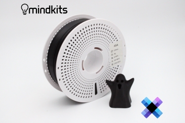 Pixel Filament ASA - Singularity (Black) - with Reusable Spool - 1kg pixel asa,pixel filament,pixel,asa settings,asa filament,asa,black asa,black