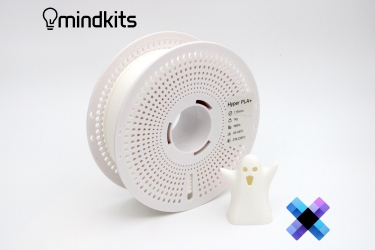 Pixel Filament Hyper PLA+ - CryoFrost (White) - with Reusable Spool - 1kg pla basic filament,pla matte filament temperature,what is the strongest pla filament,pla vs pc filament,pla filament how long does it last, pla filament settings,what temperature for pla filament,white hyper pla,white