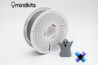 Pixel Filament Hyper PLA+ - Fog of War (Grey) - with Reusable Spool - 1kg pla basic filament,pla matte filament temperature,what is the strongest pla filament,pla vs pc filament,pla filament how long does it last, pla filament settings,what temperature for pla filament,grey hyper pla,grey