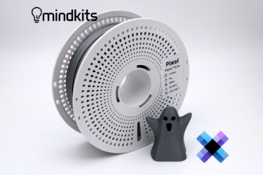 Pixel Filament Hyper PLA+ - MonoChrome (Silver) - with Reusable Spool - 1kg pla basic filament,pla matte filament temperature,what is the strongest pla filament,pla vs pc filament,pla filament how long does it last, pla filament settings,what temperature for pla filament,silver hyper pla,silver
