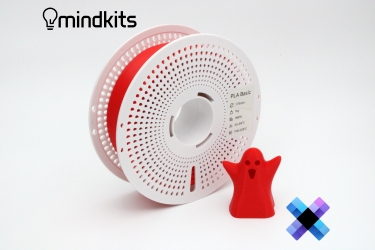 Pixel Filament PLA Basic - Boss Fight Red (Red) - with Reusable Spool - 1kg pla basic filament,pla basic filament temperature,what is the strongest pla filament,pla vs pc filament,pla filament how long does it last, pla filament settings,what temperature for pla filament,red pla,red