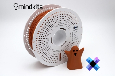 Pixel Filament PLA Basic - Tavern Oak (Brown) - with Reusable Spool - 1kg pla basic filament,pla basic filament temperature,what is the strongest pla filament,pla vs pc filament,pla filament how long does it last, pla filament settings,what temperature for pla filament,brown pla,brown